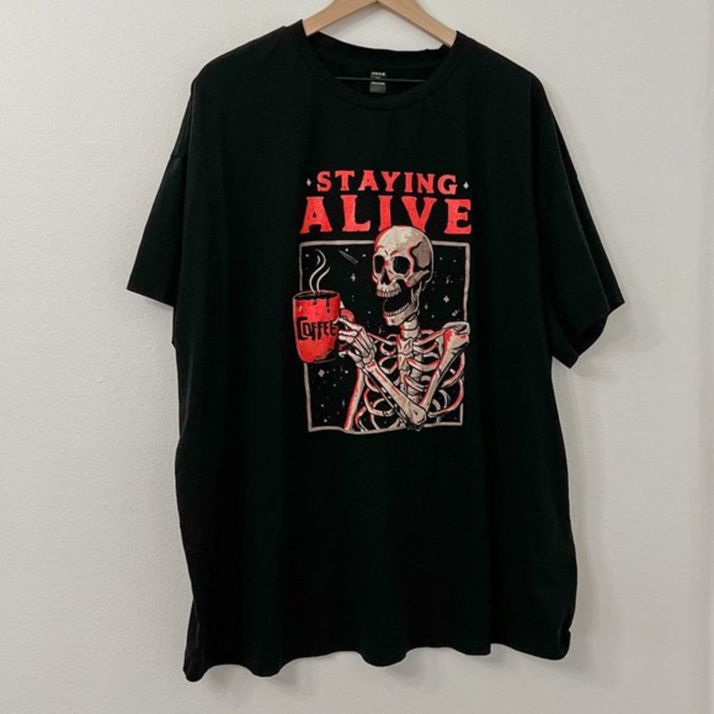 SHEIN Skeleton Graphic Tee‎ - 3X